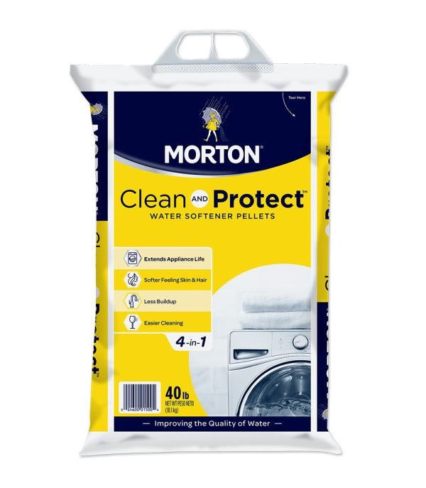 Morton® Clean and Protect® Water Softener Salt Pellets, 40 lb. Bag